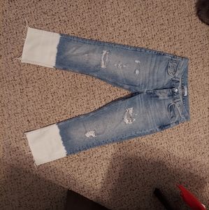 Zara Bleach-Style Straight Leg Jeans